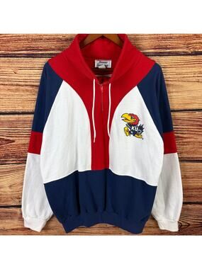 Vintage 1990s University of Kansas Jayhawks College Sweatshirt